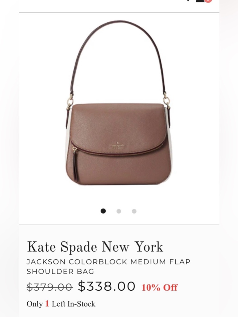 Kate Spade New York

JACKSON COLORBLOCK MEDIUM FLAP SHOULDER BAG